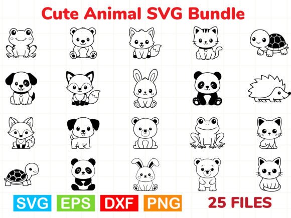 Download Cute Animal SVG Bundle - Cute animal svg Collection