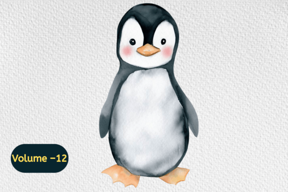 Download Penguins Watercolor Clipart, Winter Bird - Bird Collection
