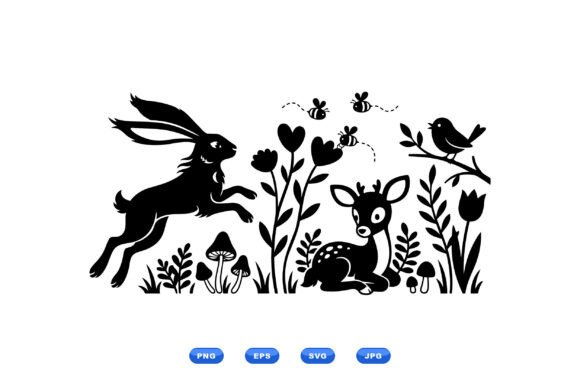 Download Woodland Forest Animal SVG Art - Forest animal Collection