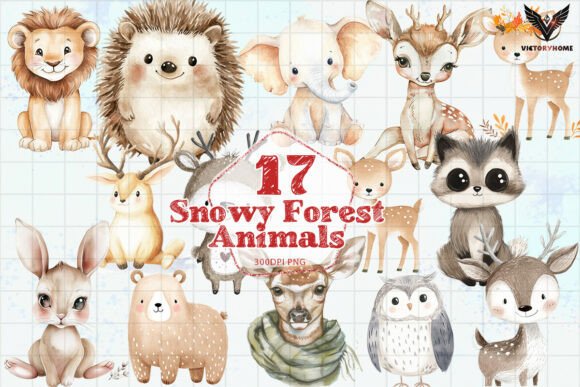 Download Snowy Forest Animals PNG - Forest animals Collection