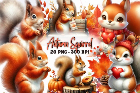 Download Autumn Squirrel Sublimation - Squirrel Collection