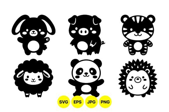 Download Cute Animal SVG Character Pack - Premium Resources
