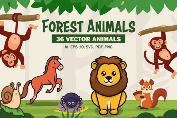 Download Forest Animal Mascot Design Template - Forest animal Collection