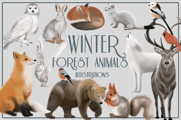 Download Winter Forest Animals Clipart - Forest animals Collection