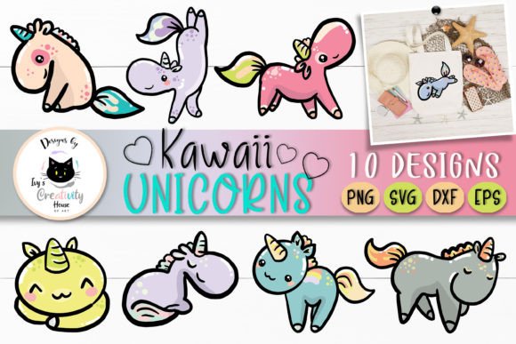 Download Kawaii Unicorn Clipart | Cute Animal SVG - Cute animal svg Collection