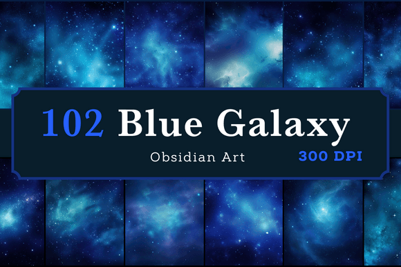 Download Night Sky Blue Galaxy Background - Premium Bundle