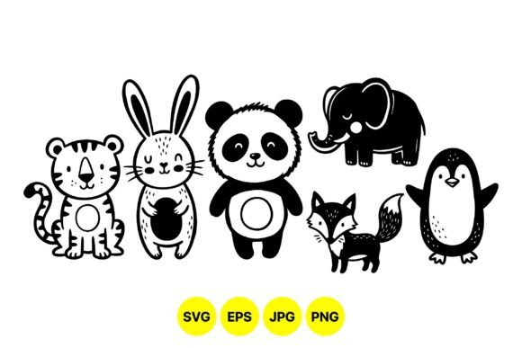 Download Cute Animal SVG Clipart Set - Cute animal svg Collection