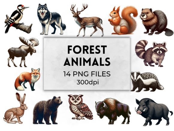 Download Forest Animals Woodland Creatures - Forest animals Collection